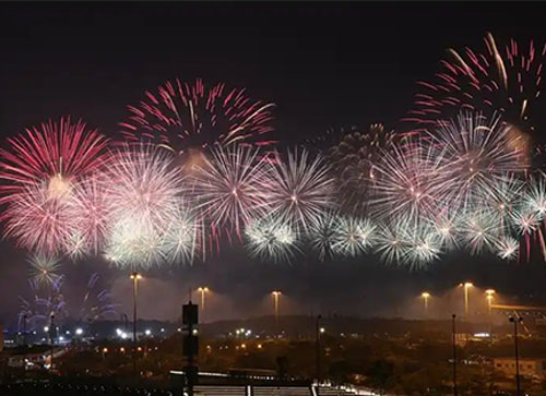 固始县焰火晚会